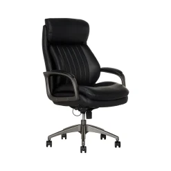 La-Z-Boy Nova Ergonomic Polyurethane Swivel Executive Chair, Black (52372-BLK)