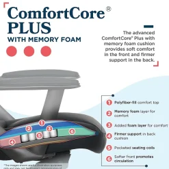 La-Z-Boy Vannes Ergonomic Faux Leather Swivel Executive Chair, Black (60101-BLK)