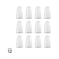 Lee Extra-Large Fingertip, Clear, 12/Pack (LEE41090)