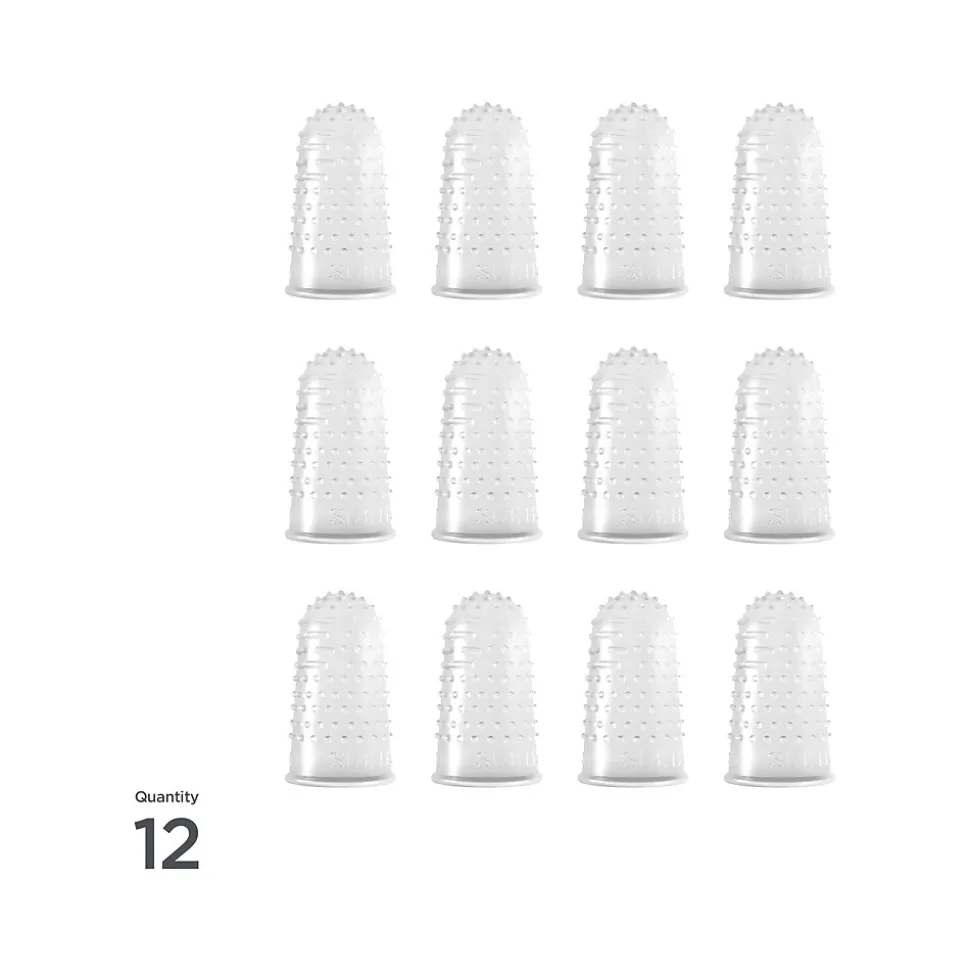 Lee Medium Fingertip, Clear, 12/Pack (LEE41050)