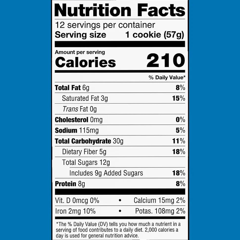 Lenny & Larry's Chocolate Chip Cookies, 2 oz., 12 Packs/Box (220-02081)