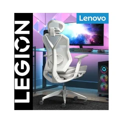 Lenovo Legion Mesh Ergonomic Racing Gaming Chair, Light Gray (52015LGRY)