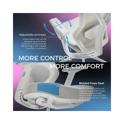 Lenovo Legion Mesh Ergonomic Racing Gaming Chair, Light Gray (52015LGRY)