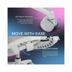 Lenovo Legion Mesh Ergonomic Racing Gaming Chair, Light Gray (52015LGRY)