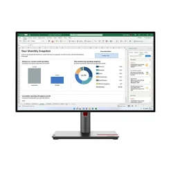 Lenovo ThinkVision P27h-30 27" WLED Monitor, Black (63A1ZAR1US)