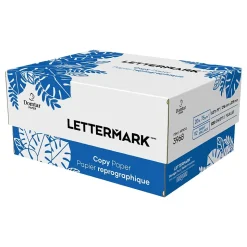 Lettermark 8.5" x 11" Copy Paper, 20 lbs., 92 Brightness, 1250 Sheets/Carton (3968)