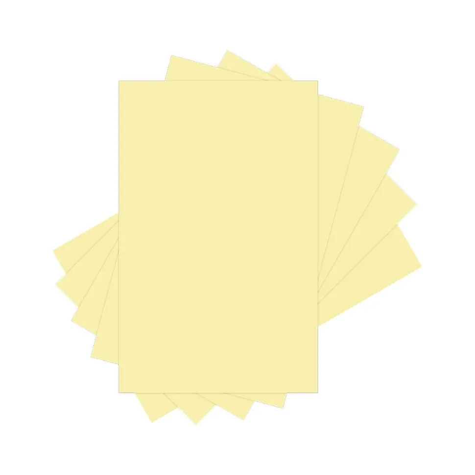 Lettermark Colors 30% Recycled 11" x 17" Colored Paper, 20 lbs., Canary, 500 Sheets/Ream (94293RM)