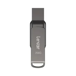 Lexar JumpDrive D400 Dual 256GB USB 3.1 Type-C Flash Drive, Gray (LJDD400256G-BNQNU)