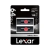 Lexar JumpDrive D300 Dual 64GB USB 3.2 Gen 1 Type-C/Type-A Flash Drive, Black/Red, 2/Pack (LJDD300064G-B2BNU)