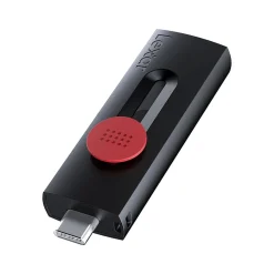 Lexar JumpDrive D300 Dual 64GB USB 3.2 Gen 1 Type-C/Type-A Flash Drive, Black/Red, 2/Pack (LJDD300064G-B2BNU)