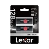 Lexar JumpDrive D300 Dual 128GB USB 3.2 Gen 1 Type-C/Type-A Flash Drive, Black/Red, 2/Pack (LJDD300128G-B2BNU)