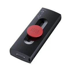 Lexar JumpDrive D300 Dual 128GB USB 3.2 Gen 1 Type-C/Type-A Flash Drive, Black/Red, 2/Pack (LJDD300128G-B2BNU)