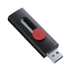 Lexar JumpDrive D300 Dual 128GB USB 3.2 Gen 1 Type-C/Type-A Flash Drive, Black/Red, 2/Pack (LJDD300128G-B2BNU)