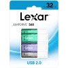 Lexar JumpDrive 32GB USB 2.0 Flash Drive, Assorted Colors, 5/Pack (LJDS6032GB5)