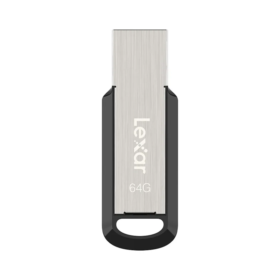 Lexar JumpDrive M400 64GB USB 3.0 Type-A Flash Drive, Silver/Black (LJDM400064G-BNBNU)