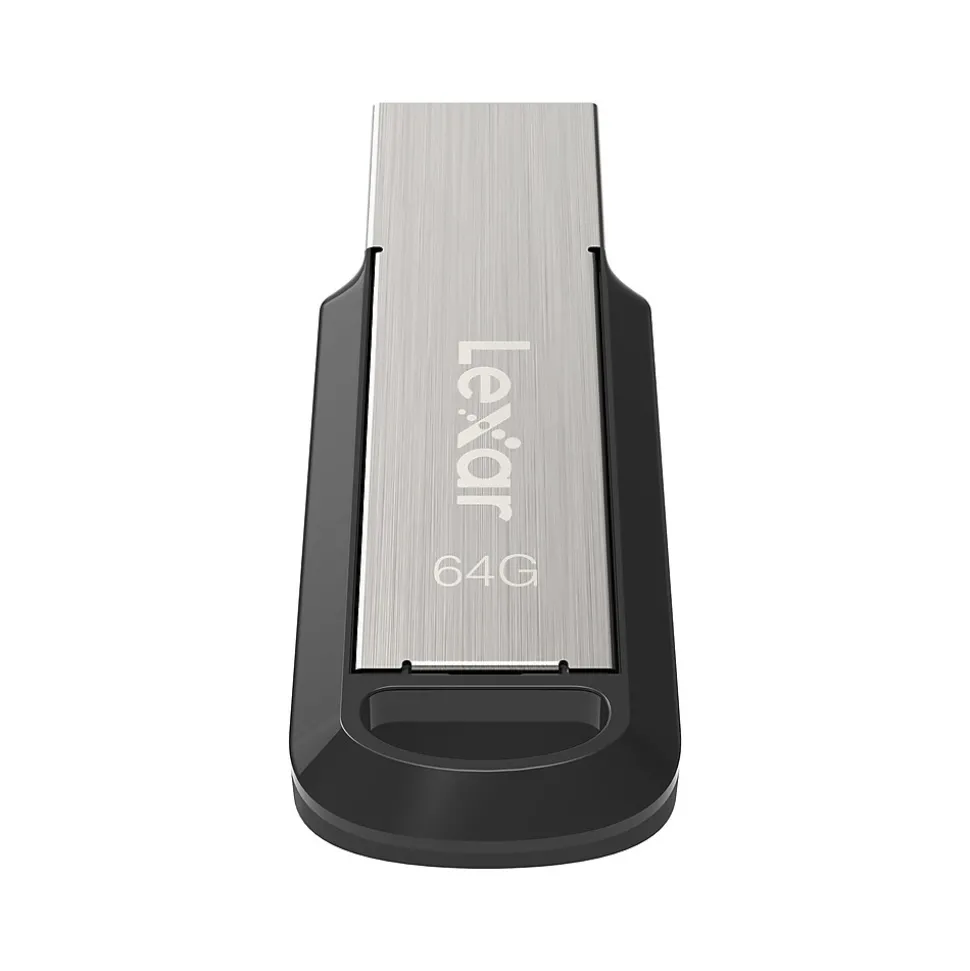 Lexar JumpDrive M400 64GB USB 3.0 Type-A Flash Drive, Silver/Black (LJDM400064G-BNBNU)