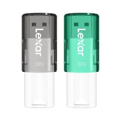 Lexar JumpDrive S60 32GB USB 2.0 Flash Drive, 2/Pack (LJDS60-32GB2NNU)