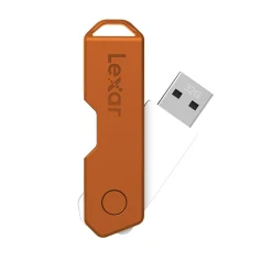 Lexar Twist Turn2 32GB USB 2.0 Type-A Flash Drive, Teal/Purple/Orange, 3/Pack (LJDTT2-32GABNA3)