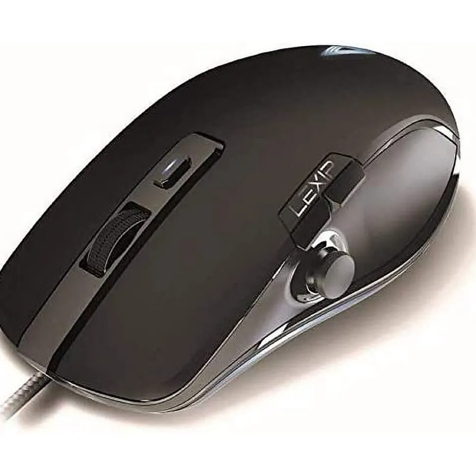 Lexip Alpha Ergonomic Optical Gaming Mouse, Black (JVAPCM00446)