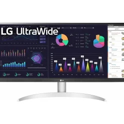 LG UltraWide 29" 100 Hz LCD Monitor, White/Silver Pearl (29BQ650-W)