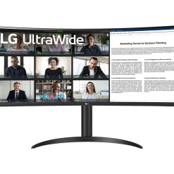 LG UltraWide 34" Curved 100 Hz LCD Monitor, Black (34BR55QC-B)