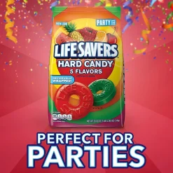 Life Savers 5 Flavors Hard Candy, Party Size, 50 oz., 376 Pieces (WMW28098)
