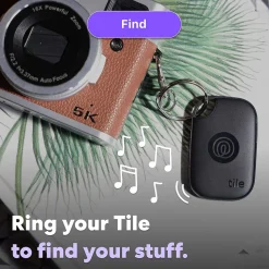 Life360 Tile Pro Bluetooth Tracker, Black (RE-61011)