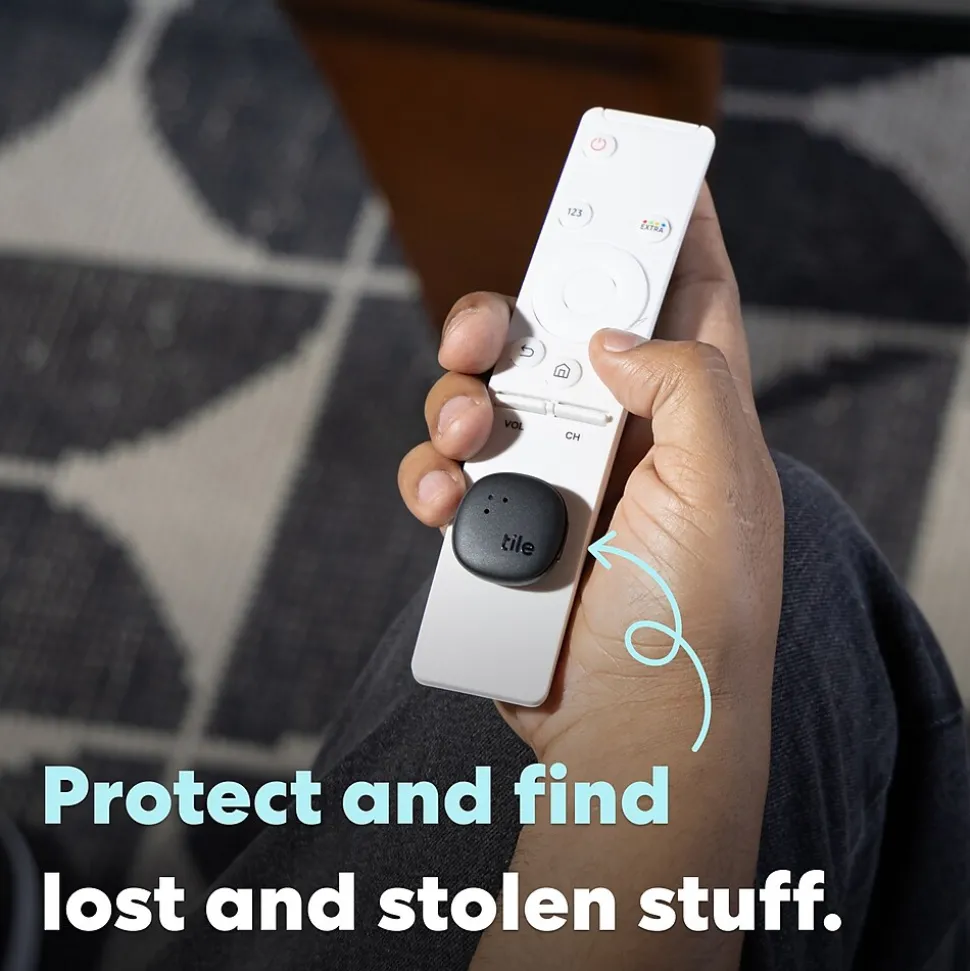 Life360 Tile Sticker Bluetooth Tracker, Black (RE-63011)