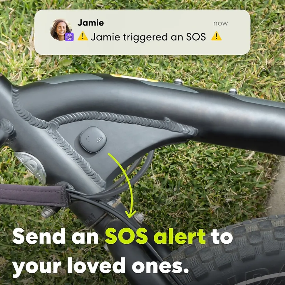 Life360 Tile Sticker Bluetooth Tracker, Black (RE-63011)