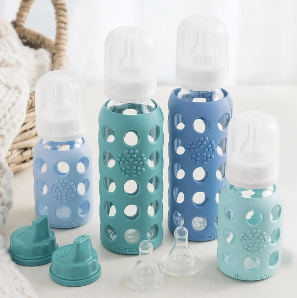 Lifefactory Baby Water Bottle, Assorted Colors, 9 oz. (LF120406C4)