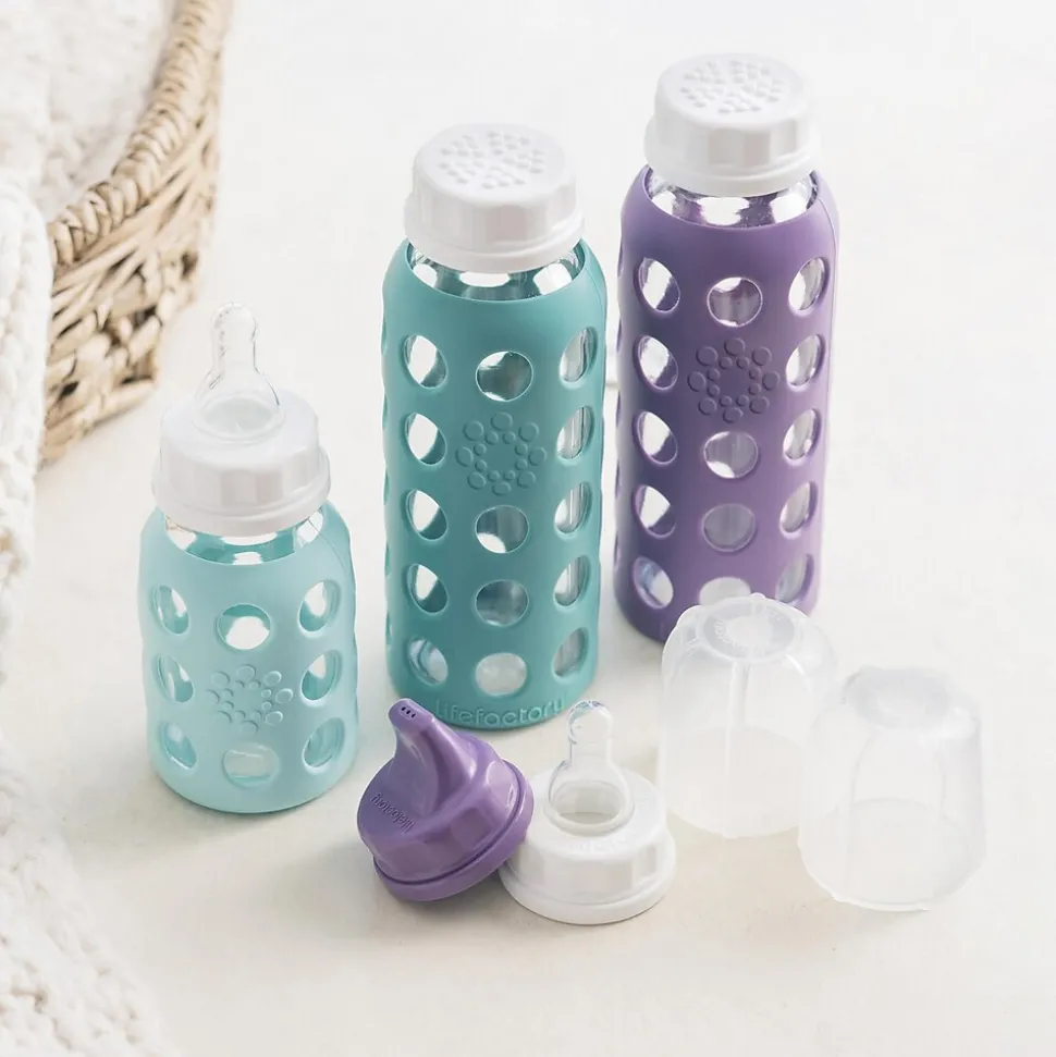 Lifefactory Baby Water Bottle, Assorted Colors, 9 oz. (LF120407C4)