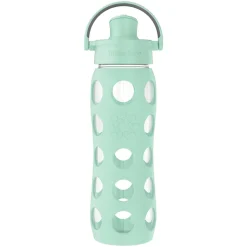 Lifefactory Glass Water Bottle, 22 oz., Mint (LIFLG4321MMI4)