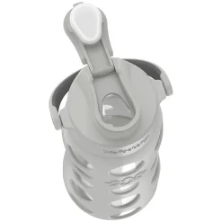 Lifefactory Glass Water Bottle, 22 oz., Cool Gray (LIFLG4321MCG4)
