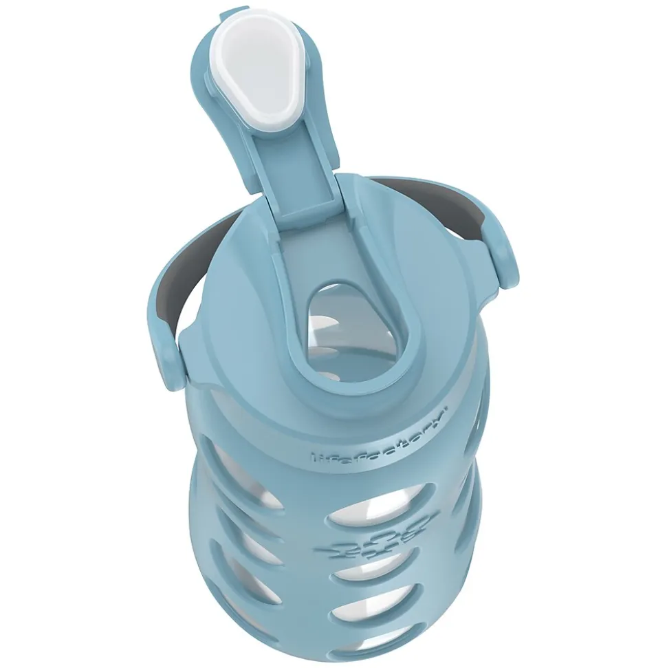 Lifefactory Glass Water Bottle, 22 oz., Denim (LIFLG4321MDE4)