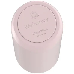 Lifefactory Stainless Steel Double Wall Insulated Water Bottle, 32 oz., Desert Rose (LIFLS365MDR4)