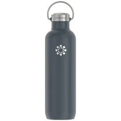 Lifefactory Stainless Steel Double Wall Insulated Water Bottle, 32 oz., Carbon (LIFLS365MCN4)