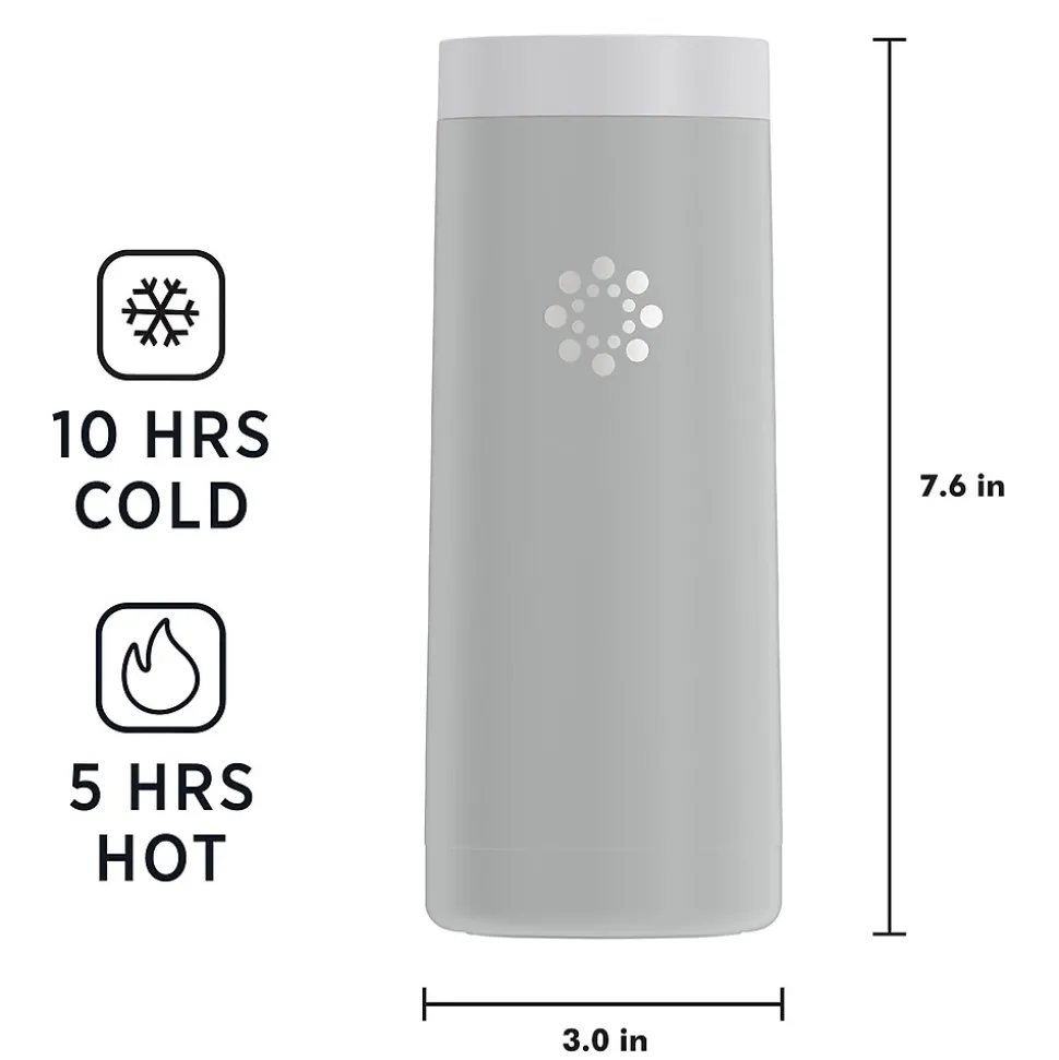 Lifefactory Tumbler, Stone Gray, 16 oz. (LS324MCG4)