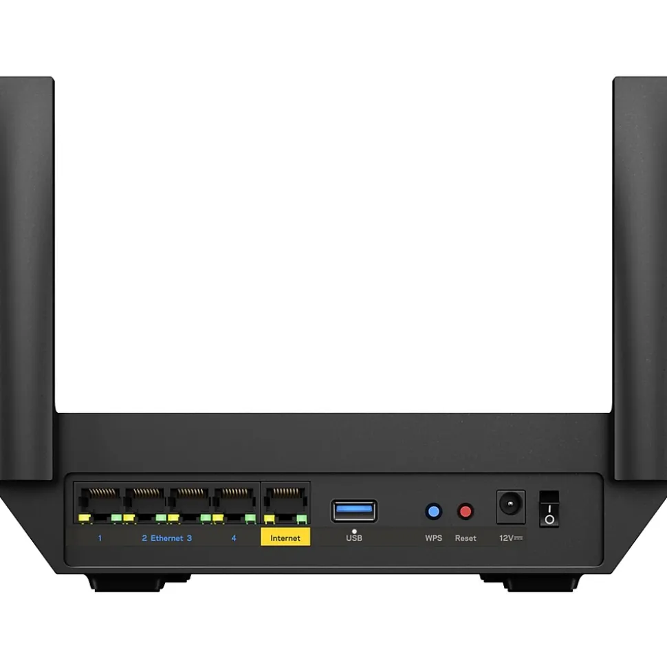 Linksys Hydra 6 AX3000 Dual Band MU-MIMO WiFi 6 Gaming Router, Black (MR20EC)