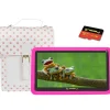 Linsay Kids' 7" Tablet with Case, Kids' Bag & microSD Card, Wi-Fi, 2 GB RAM, 64GB Android 13, Pink (F7UHDKIDSPIBSD)