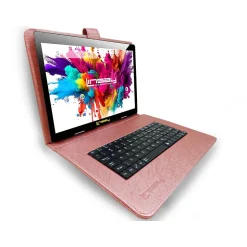 Linsay Octa Core 10.1" Tablet, 4GB RAM, 128GB Storage, Android 13 OS, Bundled with Keyboard Case, Briefcase & Stylus Pen