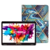 Linsay Octa Core 10.1" Tablet, 4GB RAM, 128GB Storage, Android 13, Bundled with Art and Ocean Case and Stylus Pen