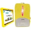 Linsay Octa Core 10.1" Tablet, 4GB RAM, 128GB Storage, Android 13, Bundled with Yellow Kids Case, Earphones, LED Backpack