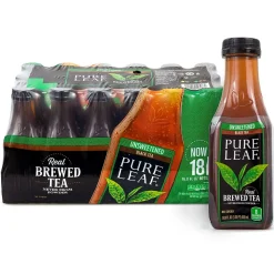 Lipton Pure Leaf Unsweetened Iced Black Tea, 18-Pack/16.9 oz (220-02027)