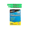 Liqui-Mark Tank Fluorescent Highlighter, Chisel Tip, Green, Dozen (61211)