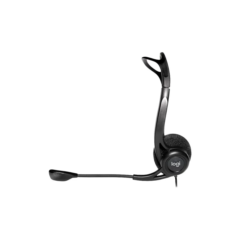Logitech 960 Stereo Headset, Over-the-Head, Black (981-000836)