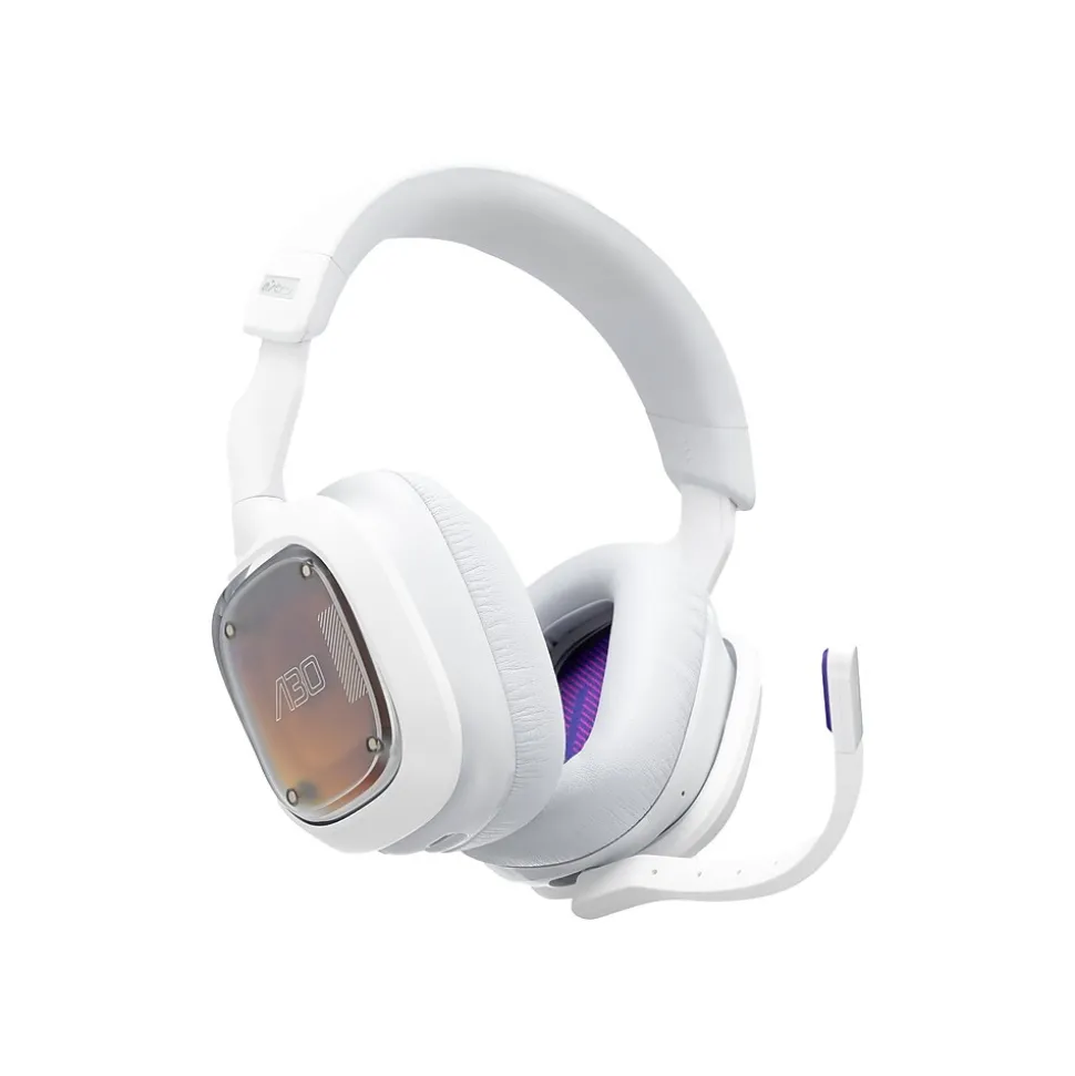 Logitech Astro A30 Wireless Bluetooth Stereo Gaming Headset, USB, 3.5mm, White (939-001992)