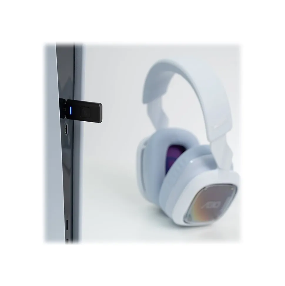 Logitech Astro A30 Wireless Bluetooth Stereo Gaming Headset, USB, 3.5mm, White (939-001992)