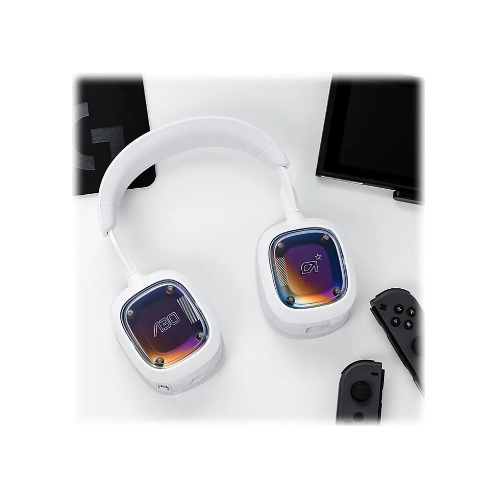 Logitech Astro A30 Wireless Bluetooth Stereo Gaming Headset, USB, 3.5mm, White (939-001992)