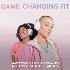 Logitech Aurora Wireless Gaming Over-Ear Headphones, Bluetooth, White Mist (981-001082)