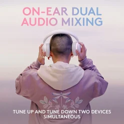 Logitech Aurora Wireless Gaming Over-Ear Headphones, Bluetooth, White Mist (981-001082)